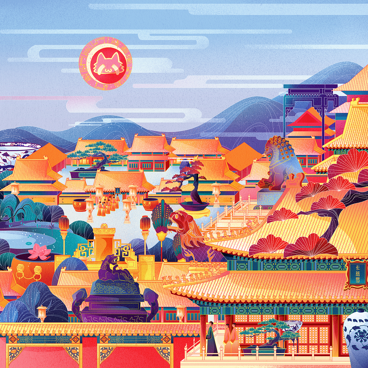 KADER卡蒂罗珠宝x故宫（图ZMjIwMjgyMTA0） - 商业插画 - 站酷设计师毛赵原创素材 - 站酷ZCOOL