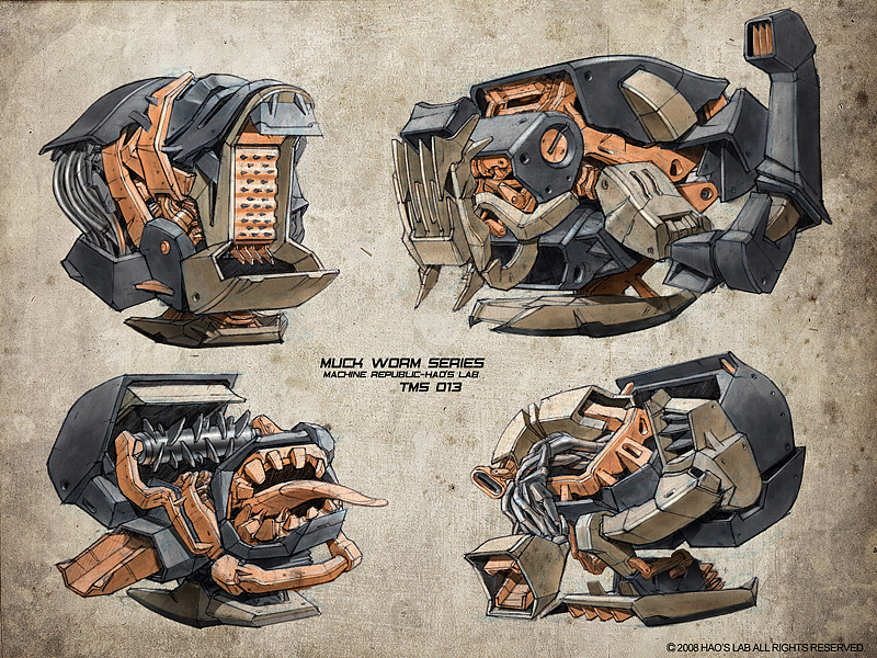C9的机械设定-垃圾虫（图ZMjY0NTI0NTI=） - 概念设定 - 站酷设计师c9space原创素材 - 站酷ZCOOL