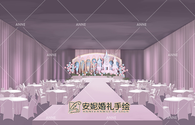 安妮婚礼手绘 | 游乐（图ZMTY2Njk0MTk2） - 舞台美术 - 站酷设计师安妮婚礼手绘原创素材 - 站酷ZCOOL
