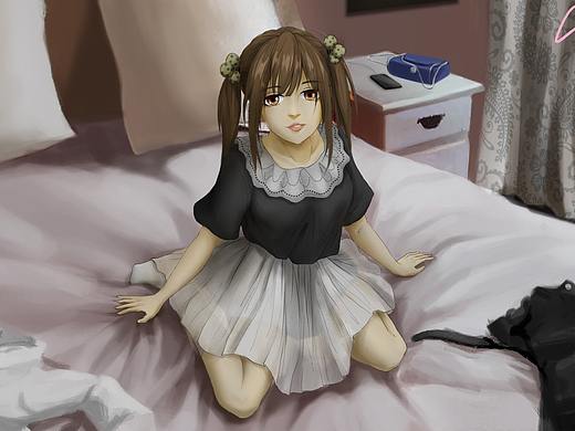 双马尾少女