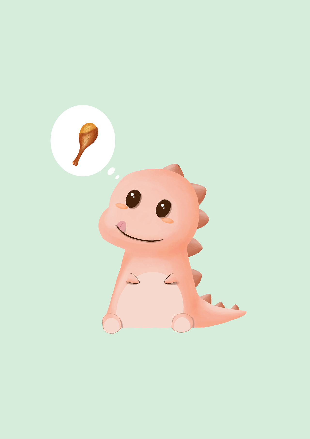 吃货小恐龙|插画|创作习作|z822280593 - 原创作品 - 站酷 (zcool)