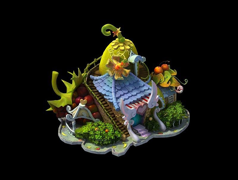 游戏场景 3dmax Q版风格（图ZNjUwNzc2Mjg=） - 单幅漫画 - 站酷设计师西坡先生设计原创素材 - 站酷ZCOOL