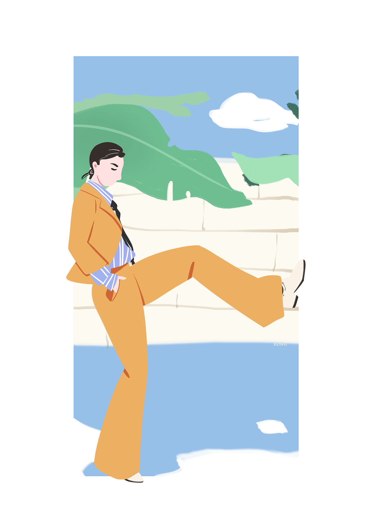 插画练习（图ZMjExMjY0ODQw） - 创作习作 - 站酷设计师粽子ZONG原创素材 - 站酷ZCOOL