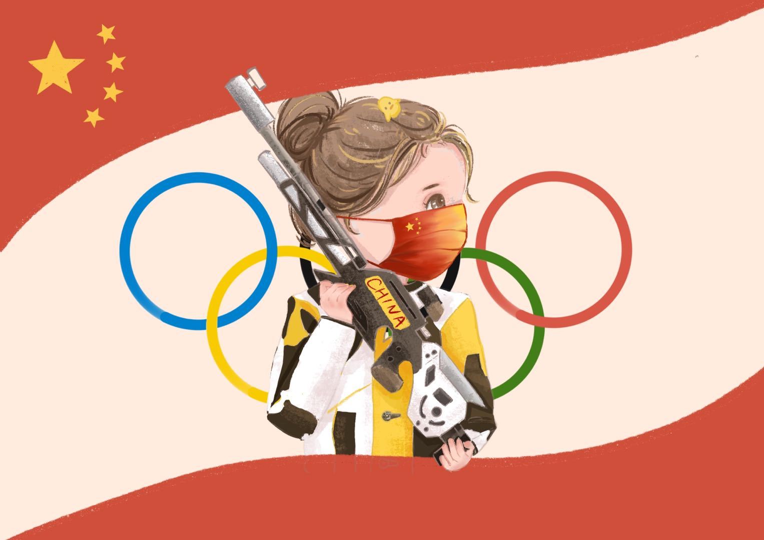 奥运冠军动漫人物图片
