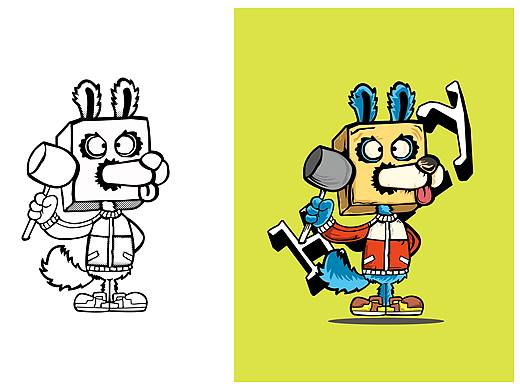 卡通形象的延續(xù)及上色（個人主頁-ZNTg0NDY5MDQ=） - 商業(yè)插畫 - 站酷設(shè)計師大閘蟹冒泡原創(chuàng)素材 - 站酷ZCOOL