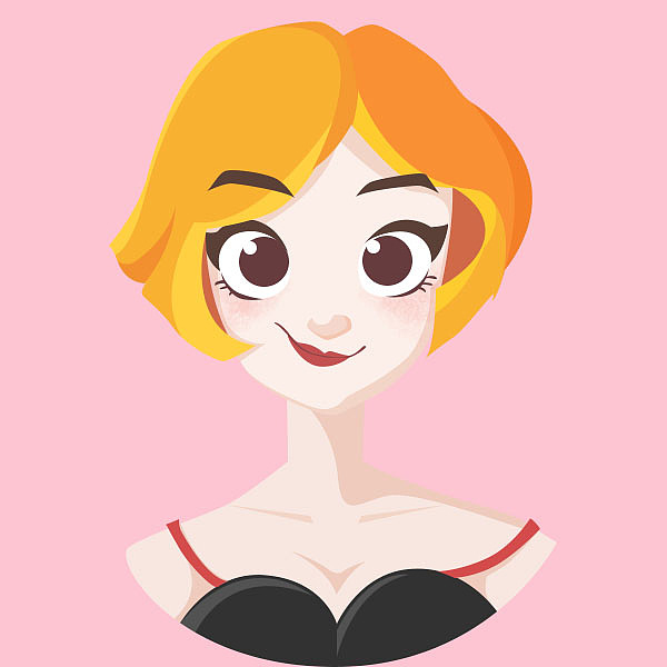 矢量图标头像小公主小王子辣妈奶爸