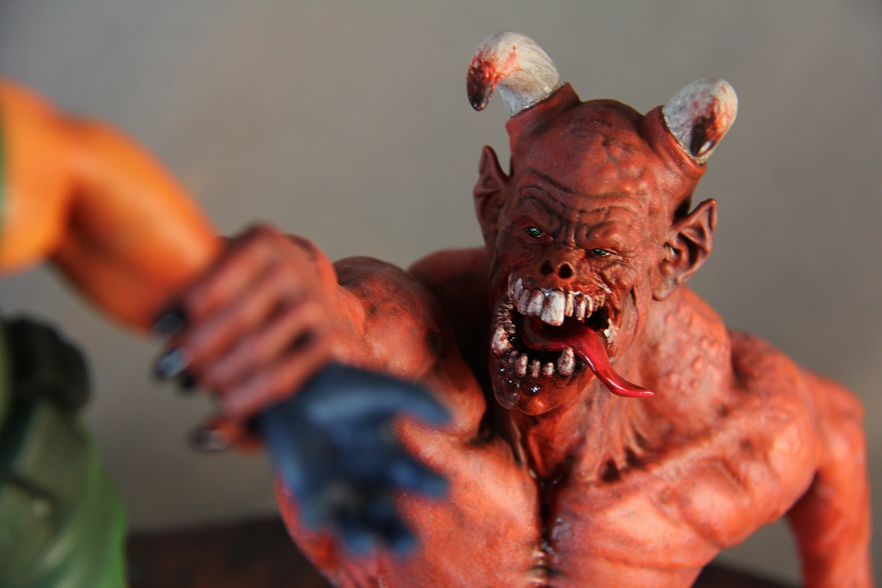 《DOOM》游戏插画立体化场景 First 4 Figures 品牌产品打样（图ZMjM4MTA2MzY=） - 手办/模玩 - 站酷设计师煜恒KENG原创素材 - 站酷ZCOOL