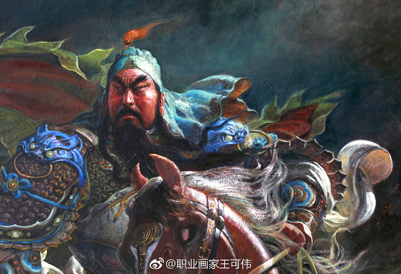 油画《关公》定制