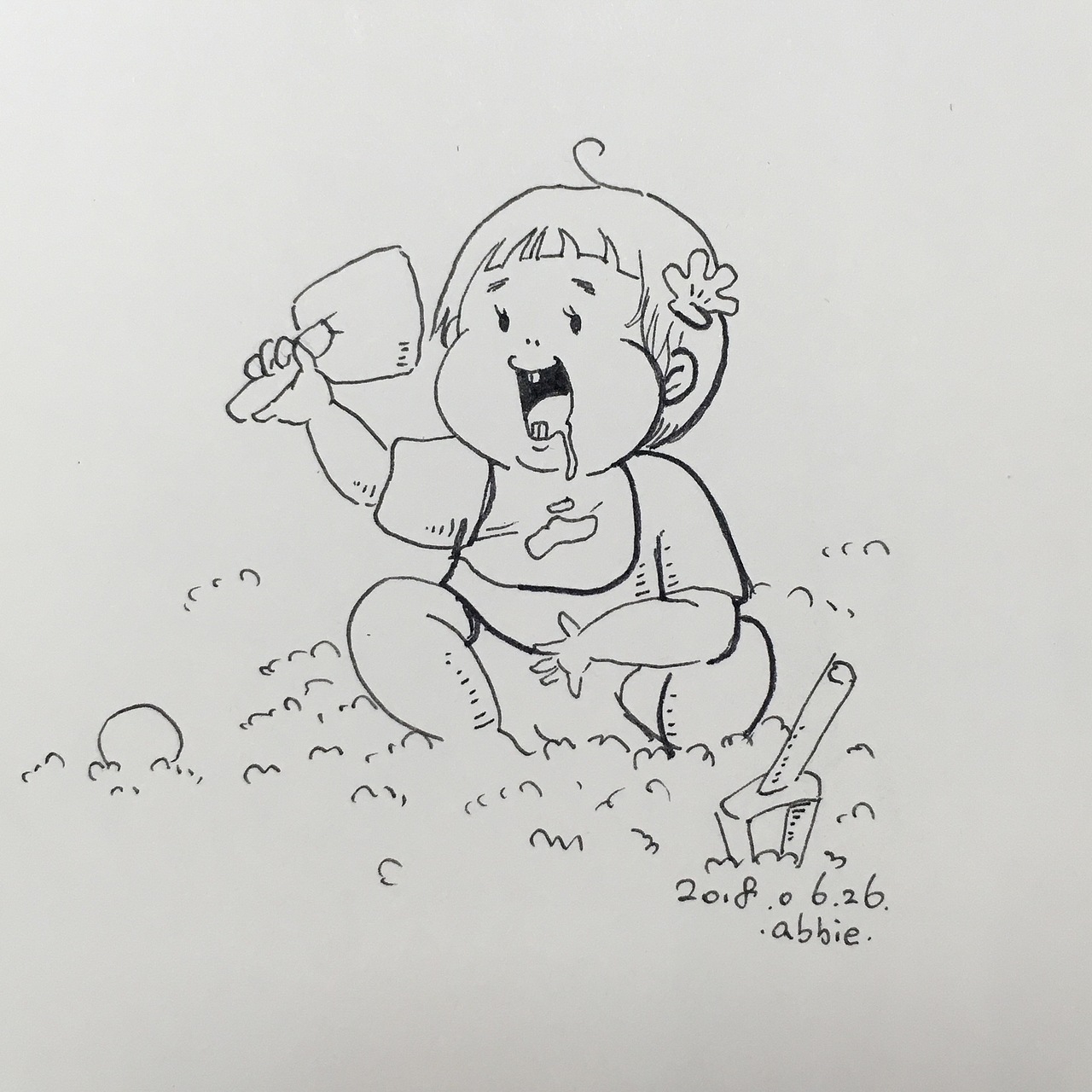 口水娃（图ZMTE5Mzc5OTIw） - 儿童插画 - 站酷设计师芋艿儿原创素材 - 站酷ZCOOL