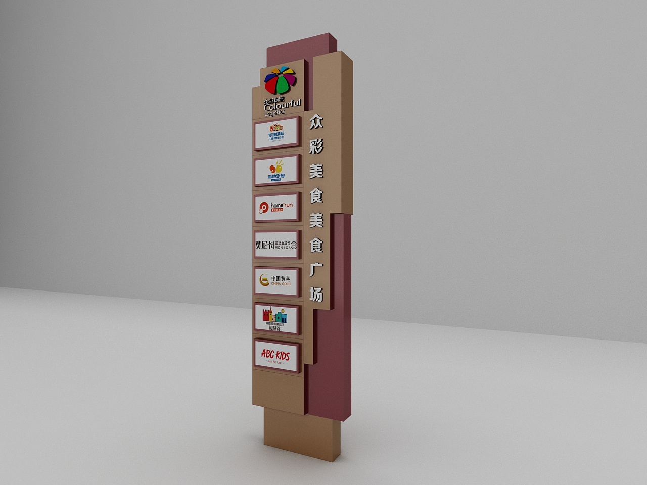 市场导视指引牌设计