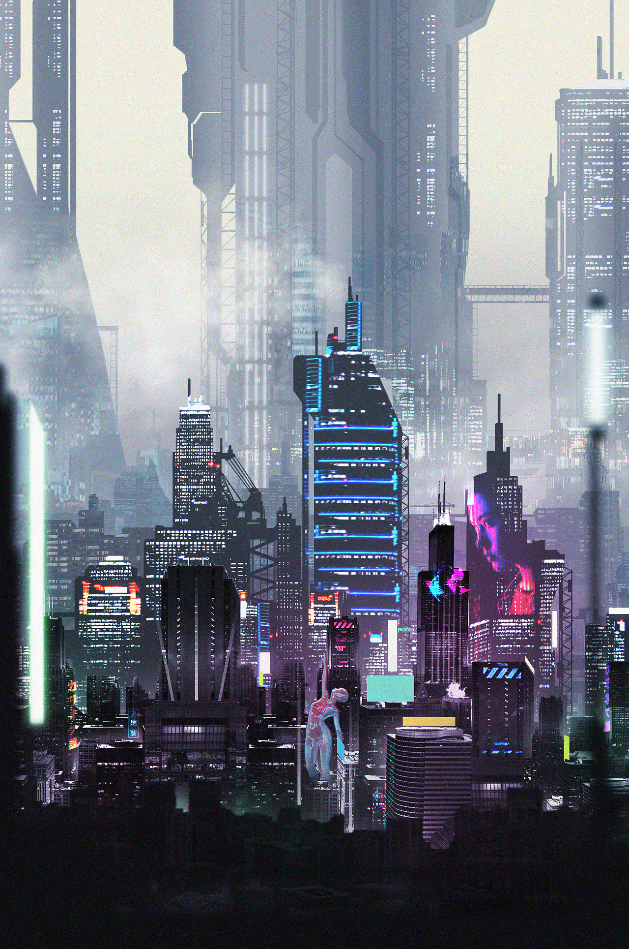 cyberpunk city