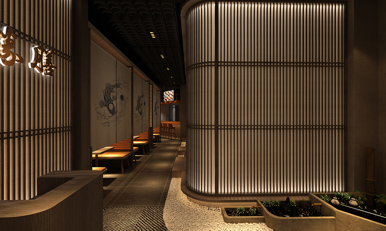 南山澳城1618日料餐饮店（图ZMjc1OTgxOTk2） - 酒店餐饮设计 - 站酷设计师HansChen07原创素材 - 站酷ZCOOL