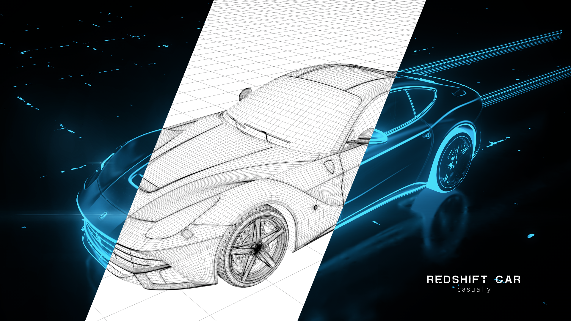 科技感兰博基尼小跑车