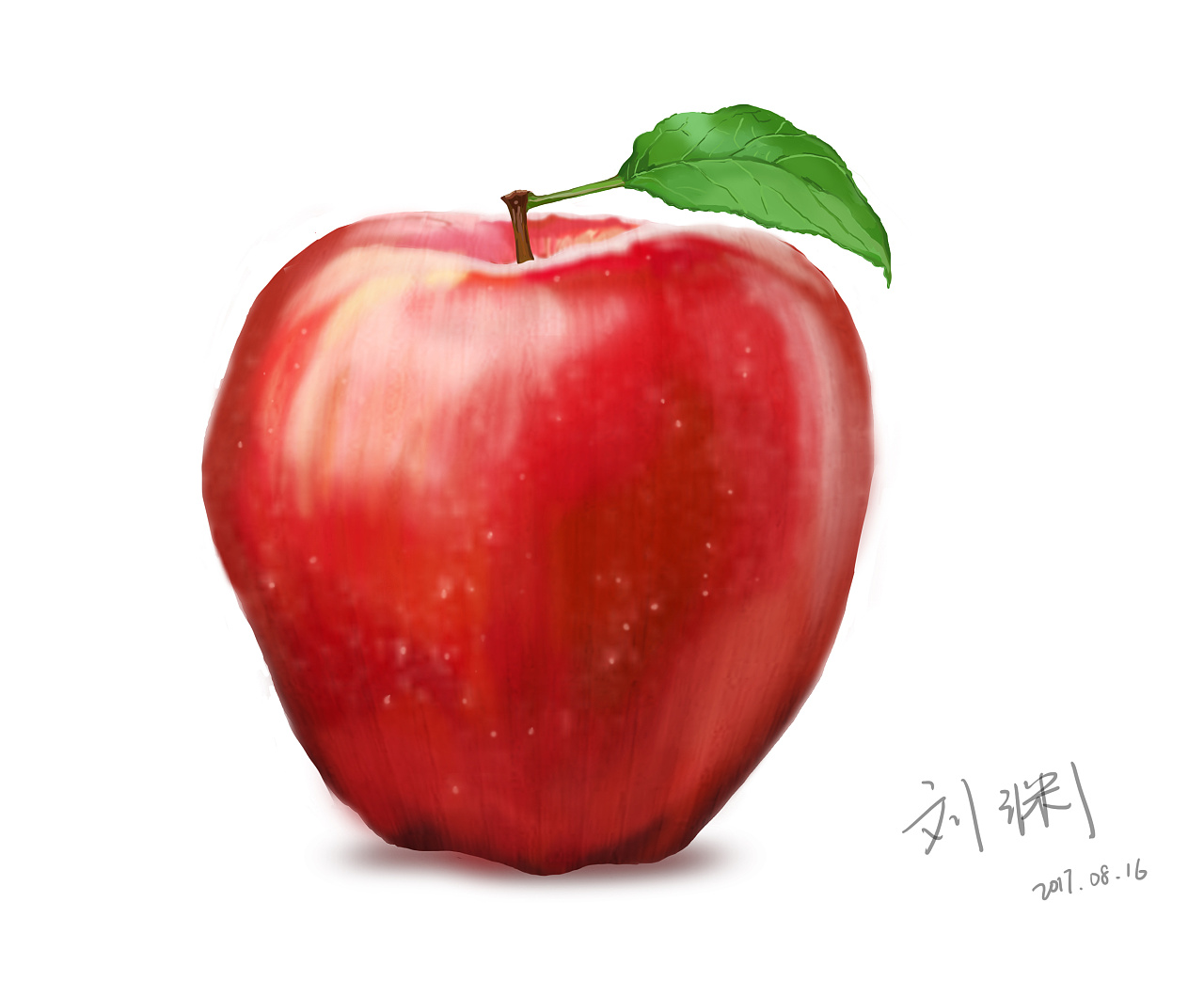 素描 苹果|纯艺术|素描|liangxiaofang - 原创作品 - 站酷 (ZCOOL)