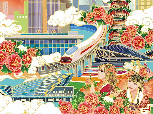 婺城蜕变（个人主页-ZNTIwMDA1MDA=） - 商业插画 - 站酷设计师毛维庆原创素材 - 站酷ZCOOL
