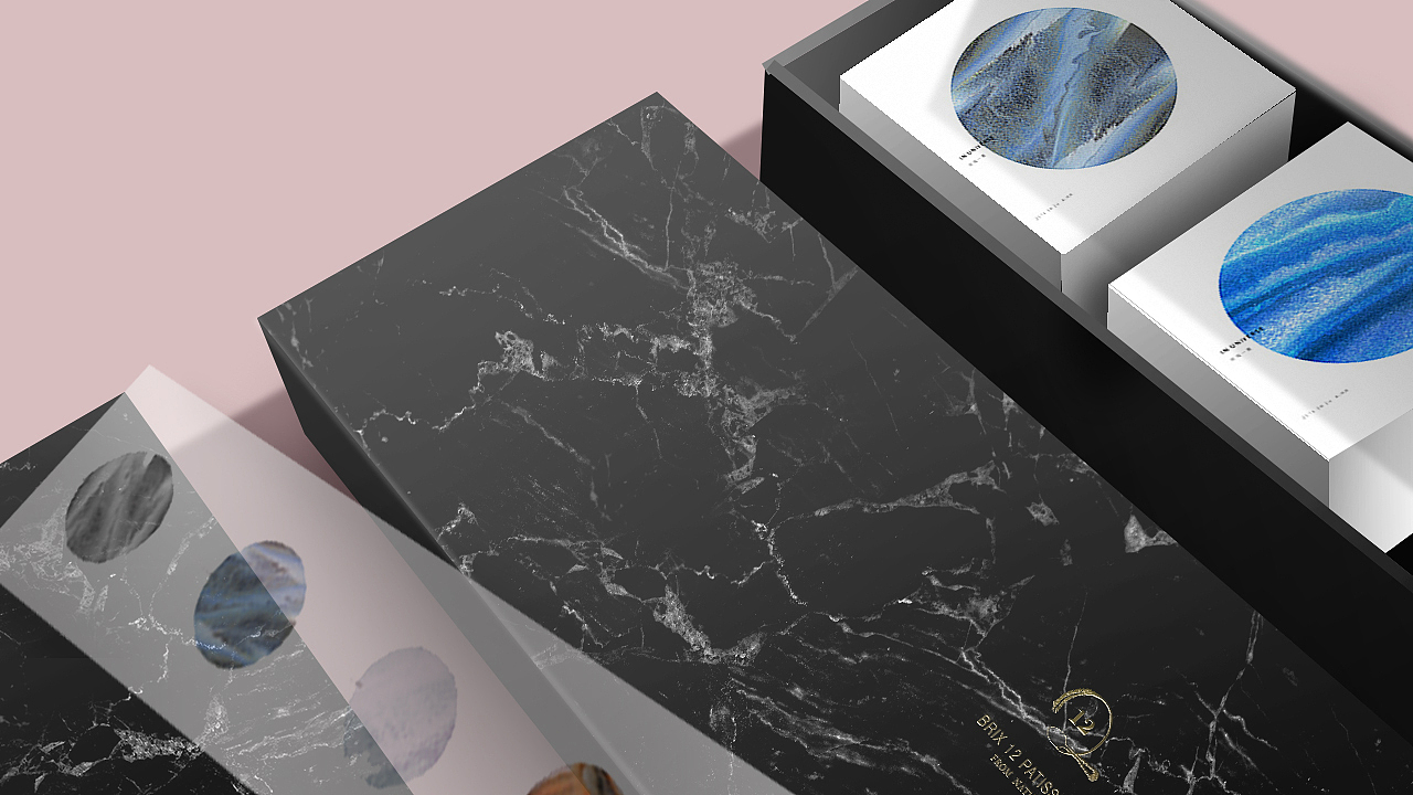 月饼包装-大理石