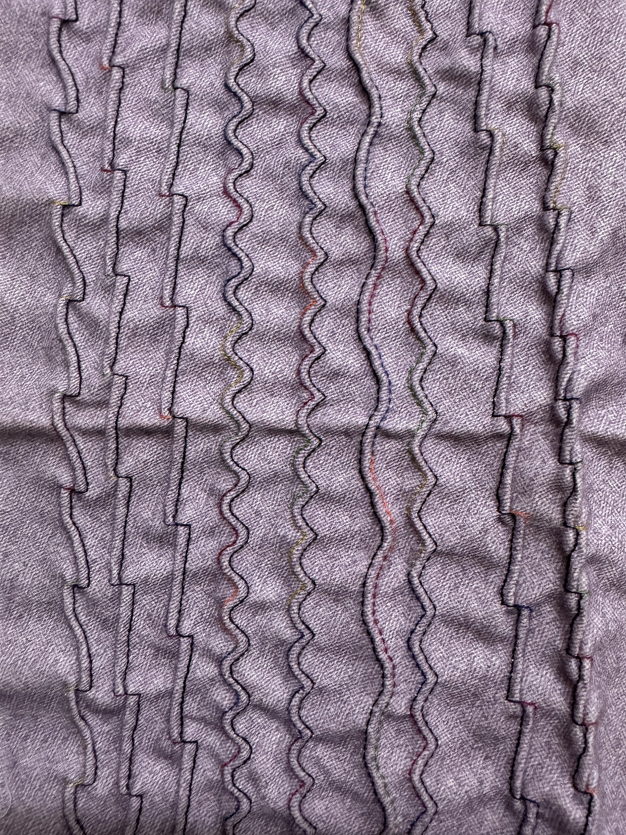 家纺面料棉布上的特种绣花工艺浮雕绣