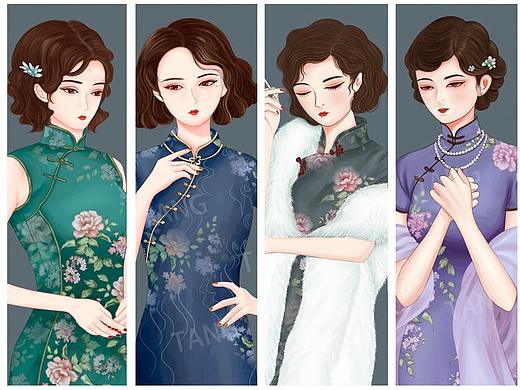 民国旗袍女郎