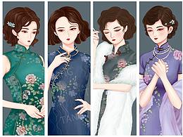 活动首页- 美妆  插画