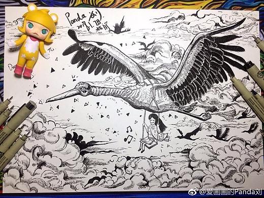 纪念第一次微博直播临摹插画——《Dream》(个人主页-ZMjU5ODg5MzY=) - 创作习作 - 站酷设计师Panda刘原创素材 - 站酷ZCOOL