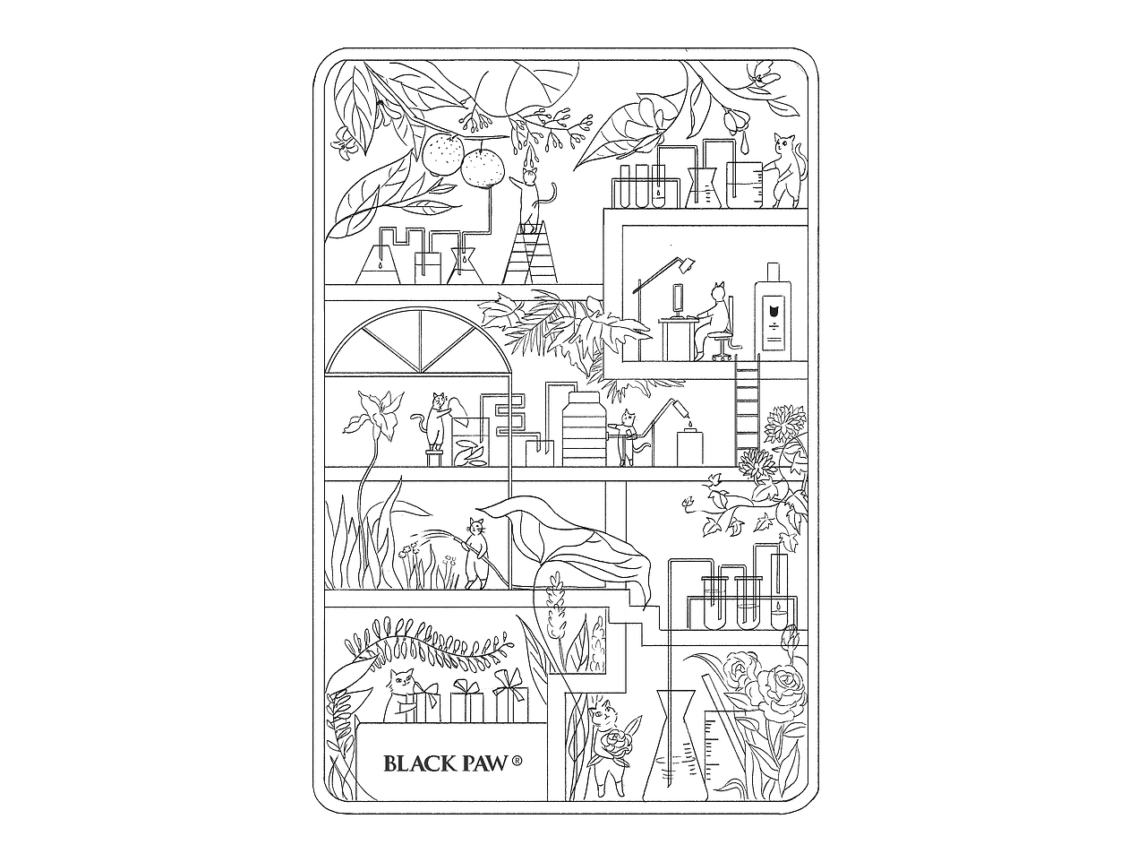 猫咪香水实验室-插画（图ZMTI4MzgwNjM2） - 商业插画 - 站酷设计师木一方HN原创素材 - 站酷ZCOOL