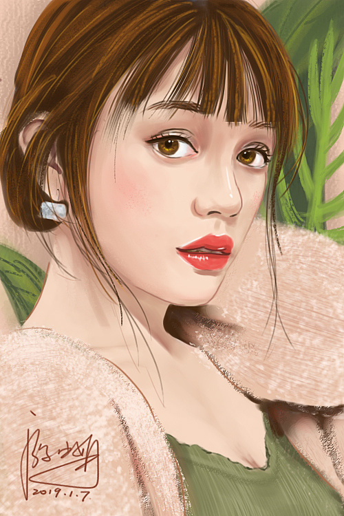 手绘人像