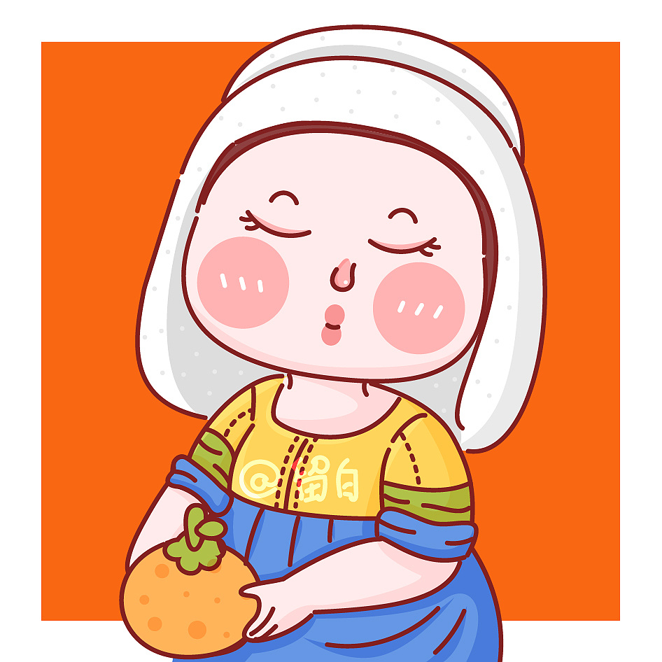 一组名画的q版小头像|插画|创作习作|爱画画的留白 - 原创作品 - 站酷