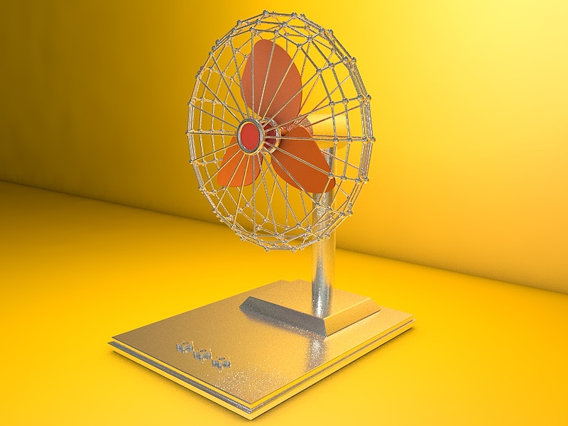 C4D电风扇小动画（图ZNjExNDg0NDQ=） - 其他三维 - 站酷设计师二向箔乀原创素材 - 站酷ZCOOL