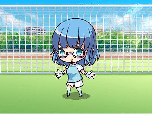 卡通角色球场训练记录