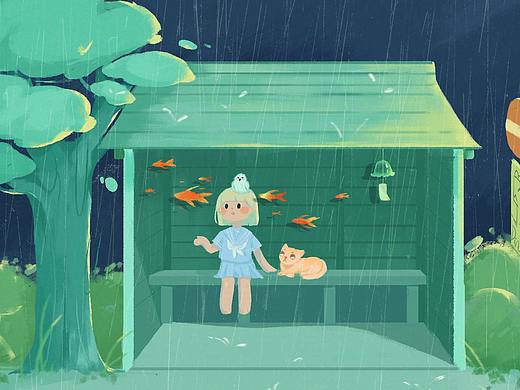 下雨