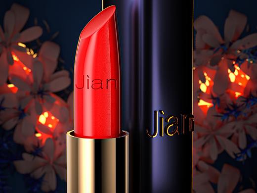 产品渲染-Jianjian高订口红