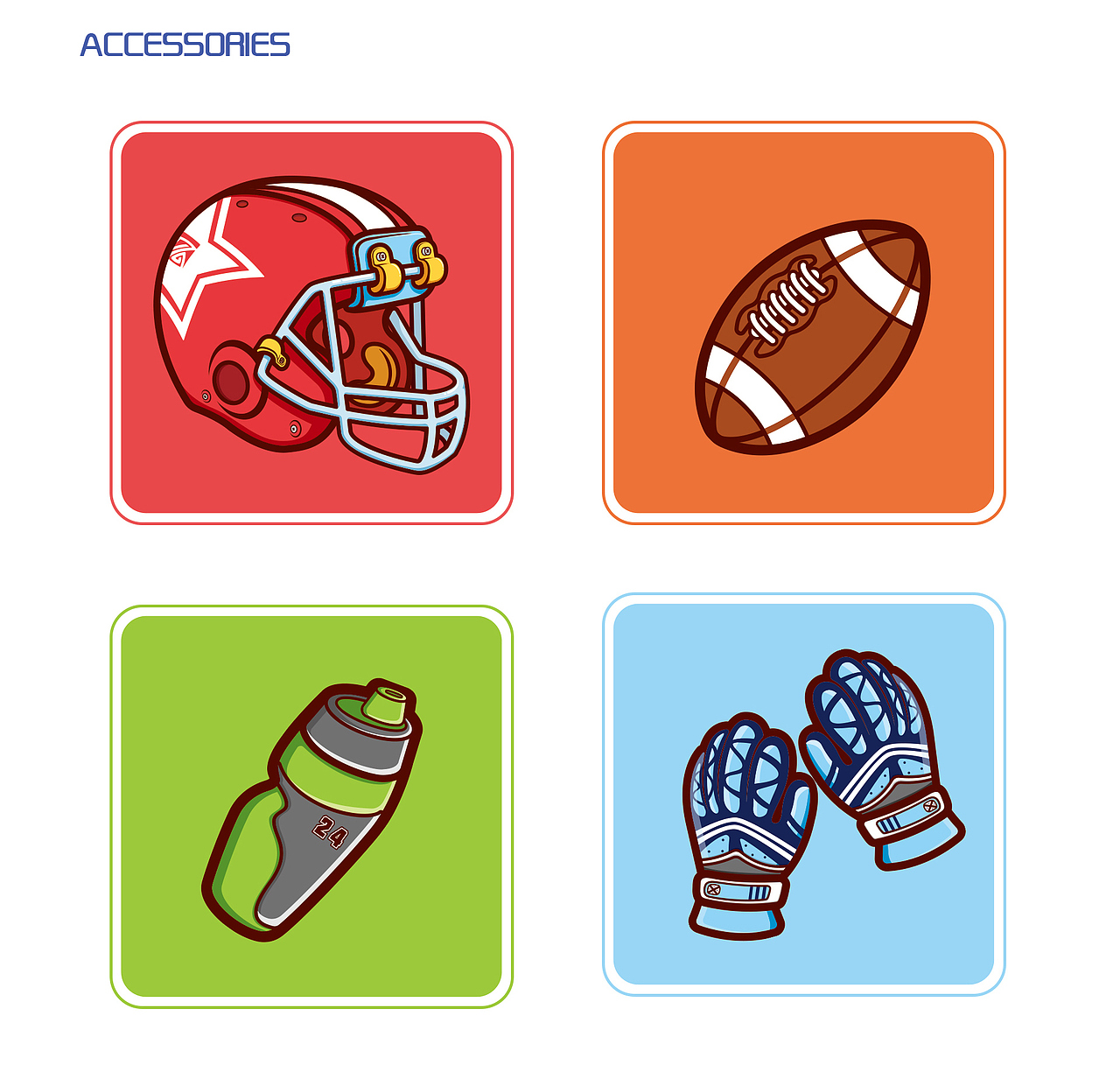 RUGBY-体育项目卡通形象设计——矢量插画（图ZODI5MTk0NzY=） - 创作习作 - 站酷设计师JOU今天画画了没原创素材 - 站酷ZCOOL