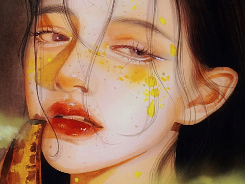 画的一个小姐姐