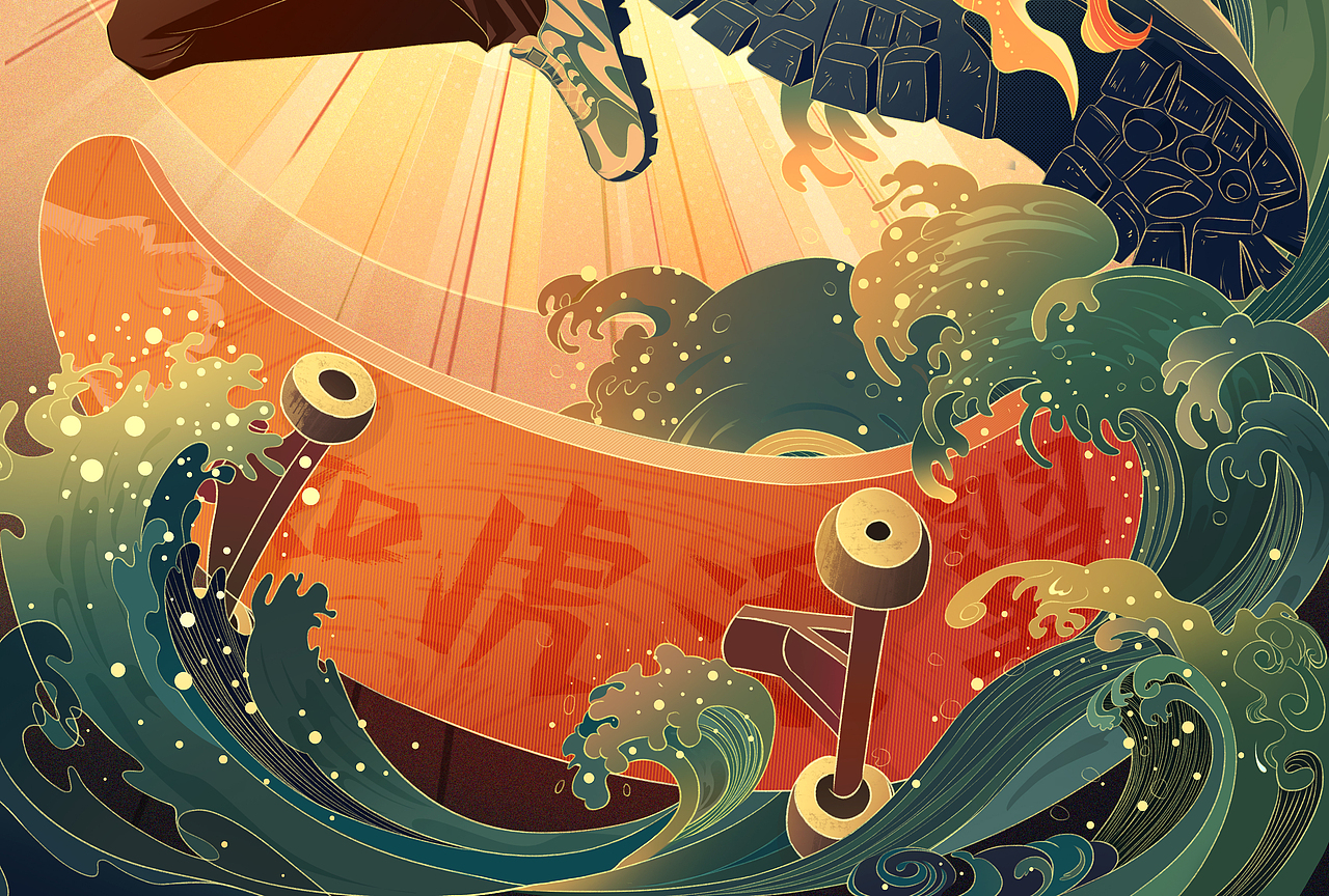 国潮/虎年新年贺图（图ZMjkyOTI3NzI4） - 创作习作 - 站酷设计师一颗小白菜吖原创素材 - 站酷ZCOOL