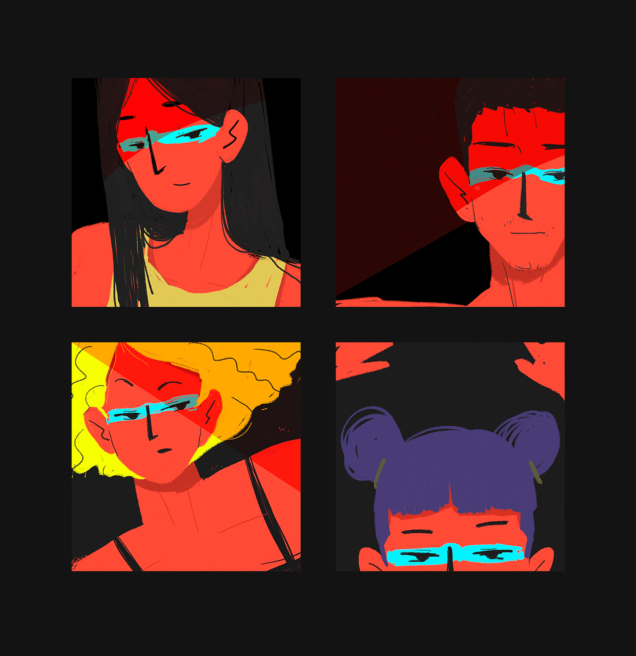 LINLIN DESIGN-HUMAN NATURE GAME（图ZMTMxMzQ5NDk2） - 商业插画 - 站酷设计师柴霖霖原创素材 - 站酷ZCOOL