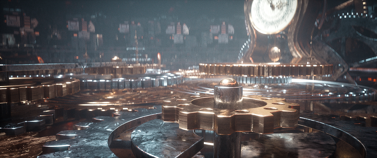 C4D场景练习：被遗忘的时间