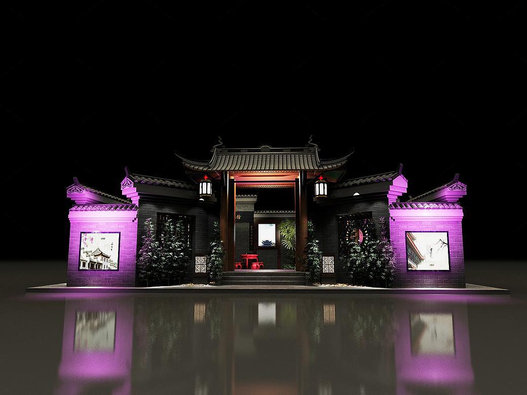 复古城墙院子（戏台、城墙）展会设计（图ZMjIzMDg3NTQw） - 建筑/空间 - 站酷设计师设计智库原创素材 - 站酷ZCOOL