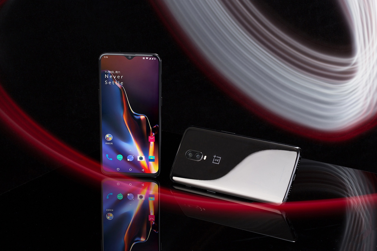 一加6T亮瓷黑（图ZMTg5OTE2MjMy） - 产品摄影 - 站酷设计师宸芜原创素材 - 站酷ZCOOL