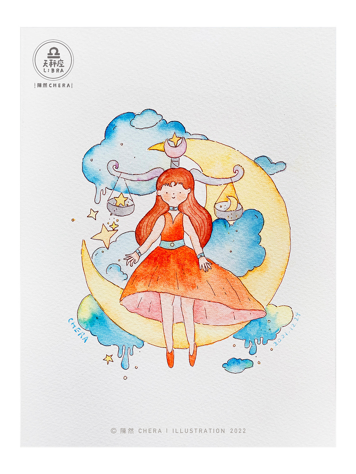 陳然|12星座水彩手绘插画合集(图ZMjg1NTQwNTY0) - 创作习作 - 站酷设计师陳然CHERA原创素材 - 站酷ZCOOL