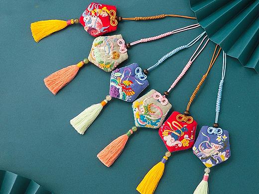 王的手创 十二生肖御守diy刺绣