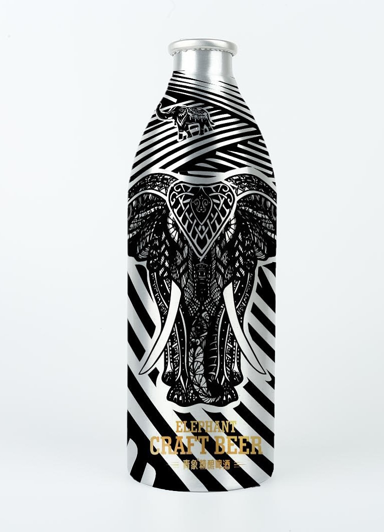 青象啤酒包装