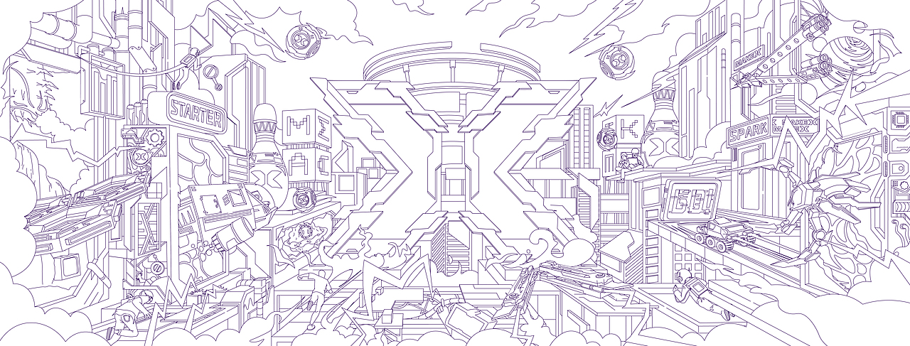 MAKEX机器人挑战赛主视觉插画(图ZMjc2MDMwNzQw) - 商业插画 - 站酷设计师Jwnny原创素材 - 站酷ZCOOL