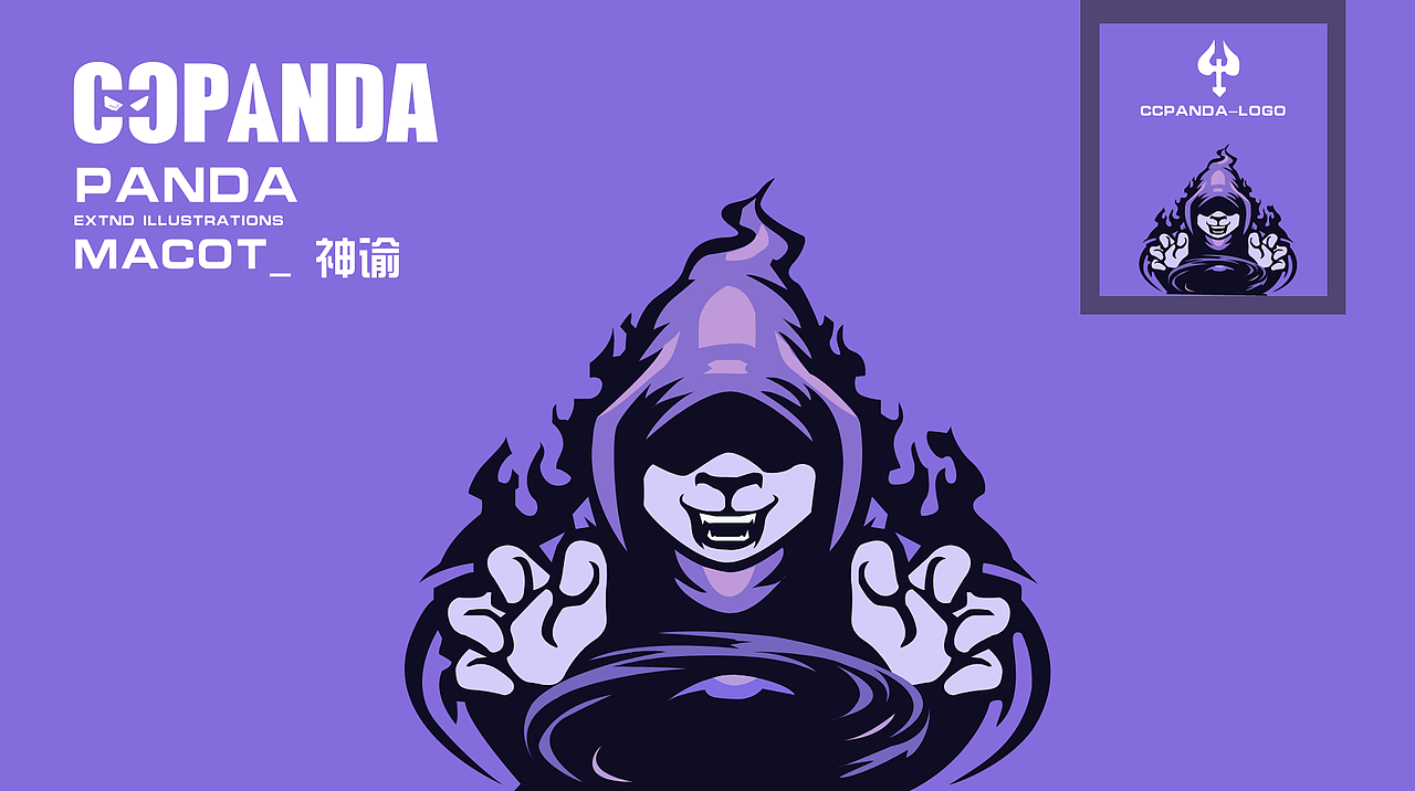 「列阵在南」个人品牌vi ip 暴力熊猫「朱雀」