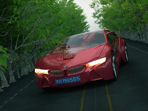 c4d汽车渲染练习