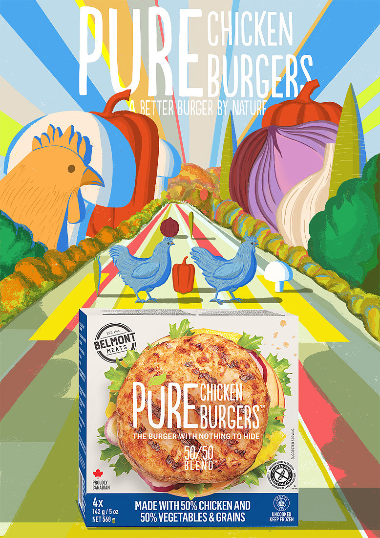 Belmont Burgers 2019 Ad Posters（图ZMTU4NzMzMDMy） - 海报 - 站酷设计师teddyteddykang原创素材 - 站酷ZCOOL