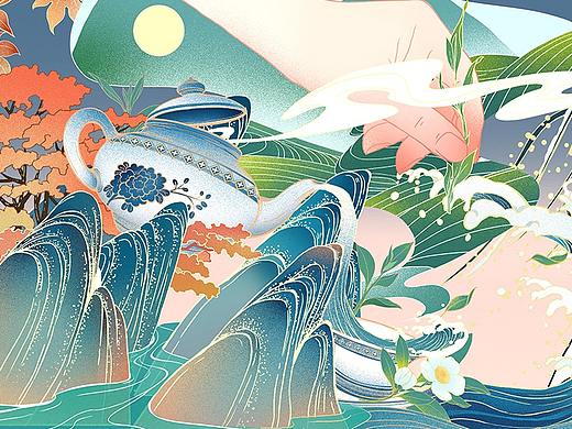 2020总结一：花西子×西湖印记礼盒/长卷插画