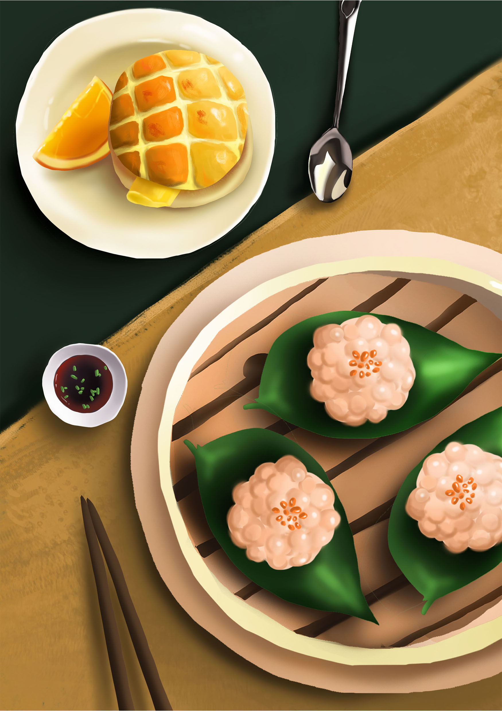 写实板绘美食|插画|商业插画|邓邓卖苏 - 原创作品 - 站酷 (zcool)