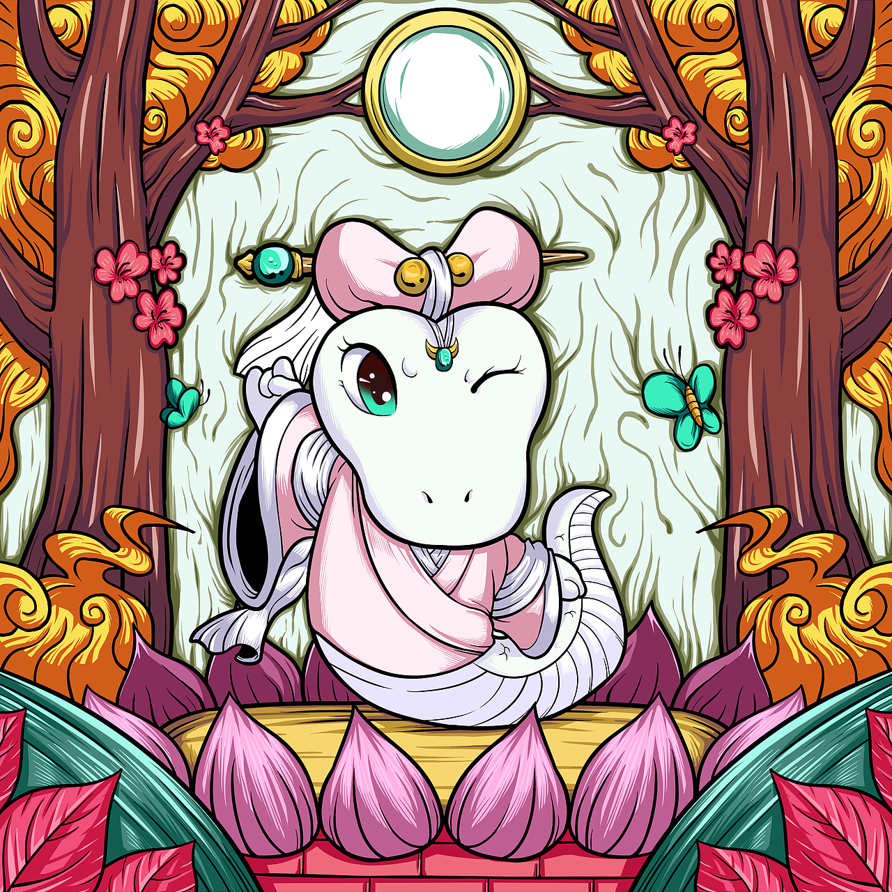 國(guó)潮風(fēng)十二生肖 X KAGE（圖ZMjA3MTI1MTMy） - 商業(yè)插畫(huà) - 站酷設(shè)計(jì)師一KAGE一原創(chuàng)素材 - 站酷ZCOOL