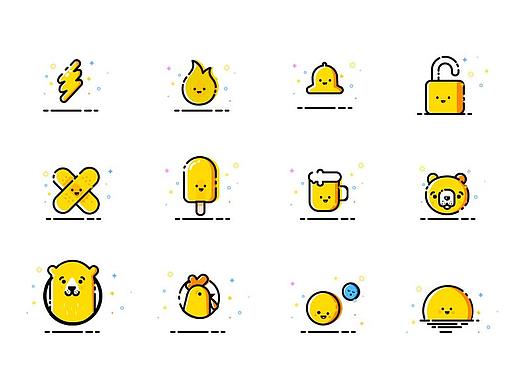 部分图标临摹练习