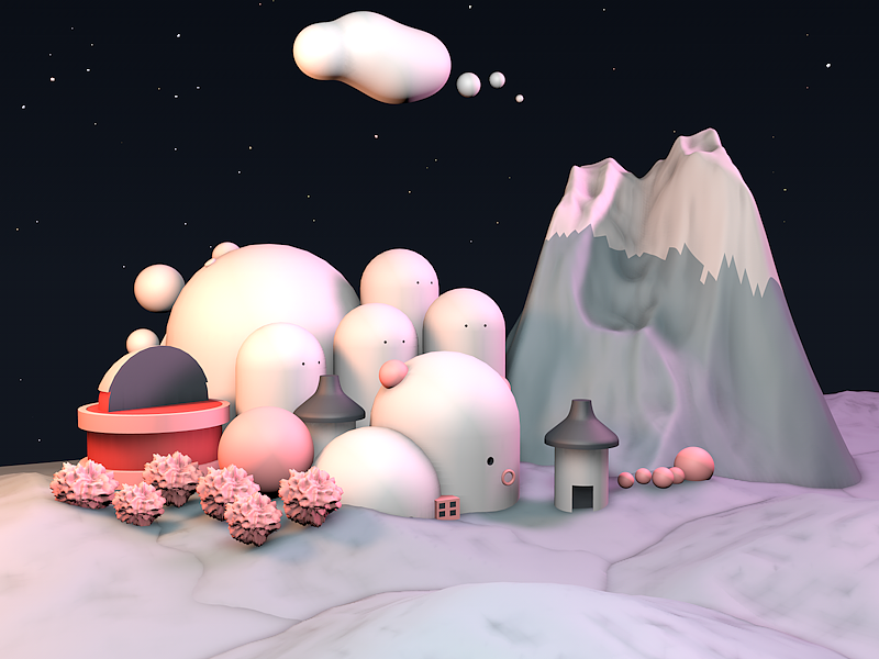 蘑菇房（图ZMTIzNDM4NDQw） - 场景 - 站酷设计师唱歌的香橙原创素材 - 站酷ZCOOL